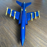 Stirlingkit Mini AMX EDF Fighter Jet Hand Throwing EPO RC Aircraft Plane 500mm Wingspan RTF - Blue, view 5