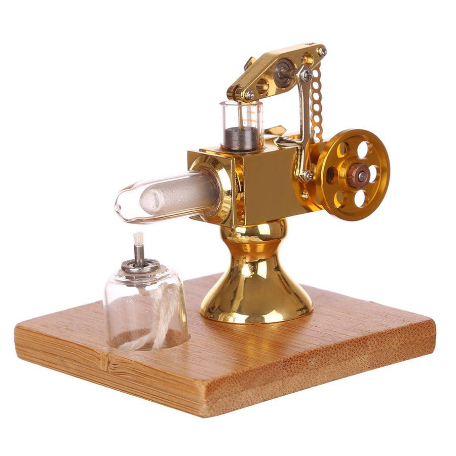 Stirlingkit Mini Balance Type Stirling Engine Model with Quartz Hot Cylinder