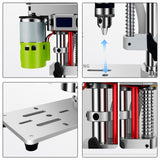 Stirlingkit Mini Drill Press Benchtop Drill Press with B10 Chuck for Engine Model Making, view 6