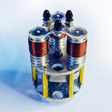 Stirlingkit Mini Duke Engines – 3 Cylinder 4 Stroke Brushless Axial Piston Engine Electromagnetic Motor, view 4