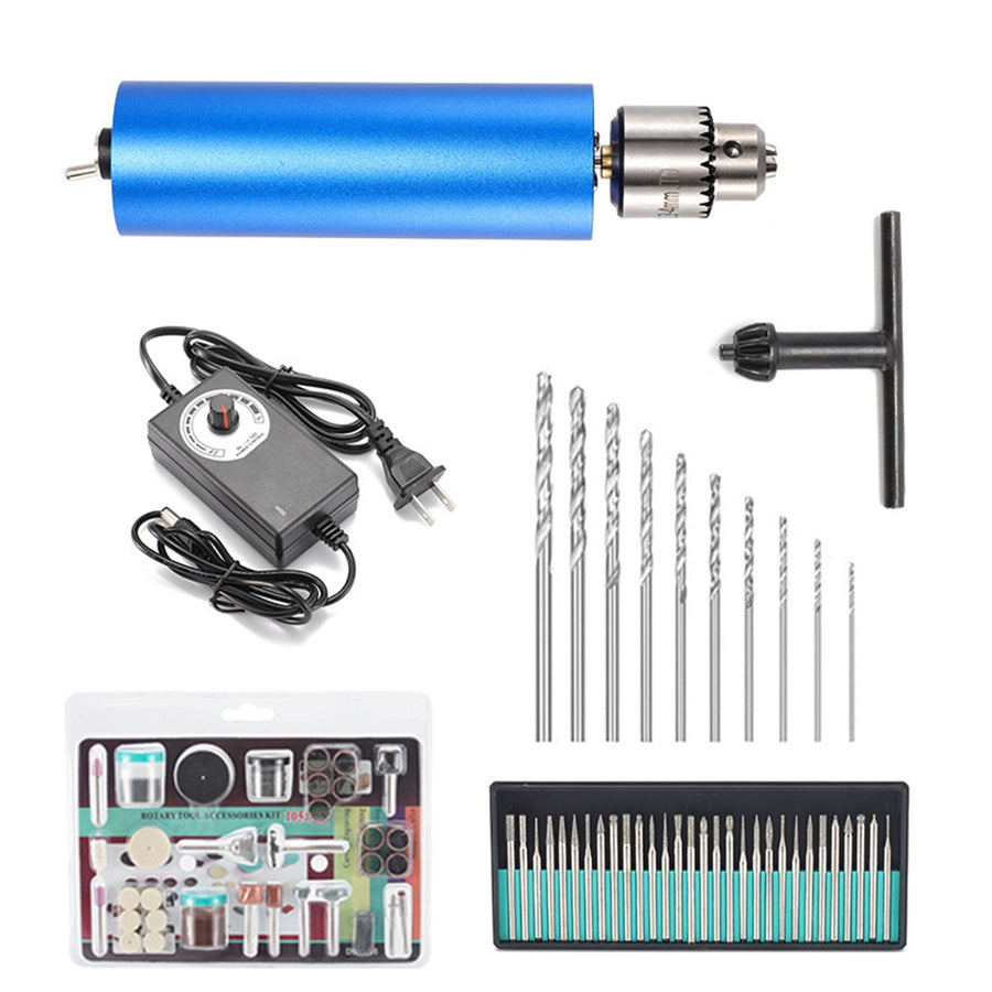 Stirlingkit Mini Electric Drill Grinder Engraving Pen Tool Set for Engine Model