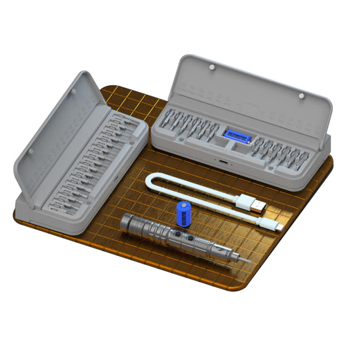 Stirlingkit Mini Electric Screwdriver Precision Repair Tool Kit for Model Engine 34-in-1
