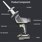 Stirlingkit Mini Handheld Electric Chainsaw with 7500mA Battery for Landscaping and Lawn Care, view 4