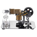 Stirlingkit Mini Hot Air Stirling Engine Motor Model Educational Toy Kits Electricity, view 2