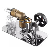 Stirlingkit Mini Hot Air Stirling Engine Motor Model Educational Toy Kits Electricity, view 4