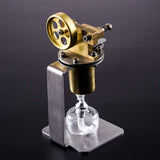 Stirlingkit Mini Hot Live Steam Engine Model All-metal Horizontal Single Cylinder DIY Stem Model Kit, view 3