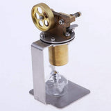 Stirlingkit Mini Hot Live Steam Engine Model All-metal Horizontal Single Cylinder DIY Stem Model Kit, view 4
