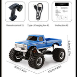 Stirlingkit Mini RC Monster Truck F150 2.4G 4WD Full Proportional Desktop Off-Road Bigfoot 4X4 RC Car Crawler Model RTR 1/36, view 2