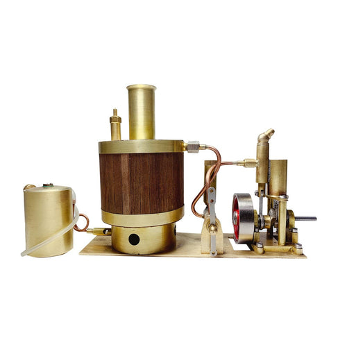 Stirlingkit Mini Single-cylinder Steam Engine Set with Boiler for 50cm Ship Model