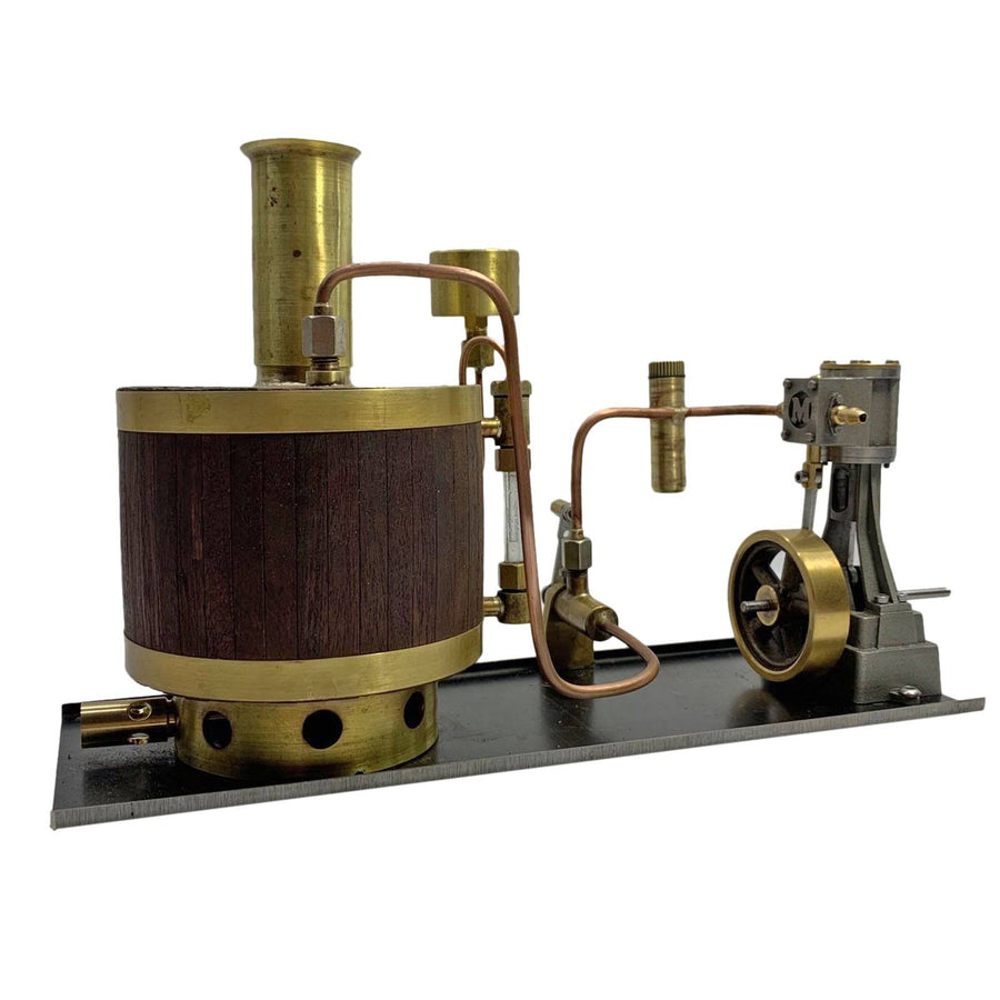 Stirlingkit Mini Single-cylinder Stirling Steam Engine with Boiler for 50-100cm Ship