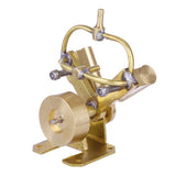 Stirlingkit Mini Steam Engine Model V-shape Pure Copper Double Cylinder Engine Kit Creative Gift, view 2