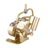 Stirlingkit Mini Steam Engine Model V-shape Pure Copper Double Cylinder Engine Kit Creative Gift, view 3