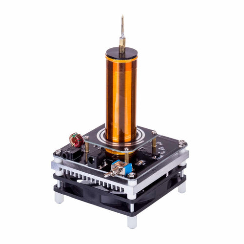 Stirlingkit Mini Tesla Coil Plasma Speaker Music with 220V to 24V Power Supply - US Plug