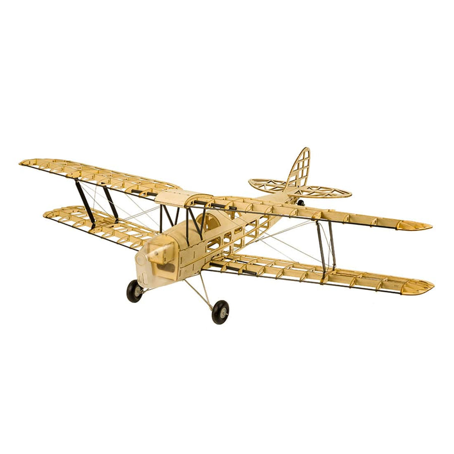 Stirlingkit Mini Tiger Moth Balsa Wood Trainer Plane RC Airplane 980mm Wingspan KIT