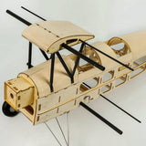 Stirlingkit Mini Tiger Moth Balsa Wood Trainer Plane RC Airplane 980mm Wingspan KIT, view 6