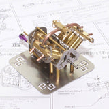 Stirlingkit Mini V4 Brass Steam Engine Model Reverse Gearbox (without Boiler), view 5