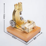 Stirlingkit Miniature Blacksmith Air Power Hammer Model for Forging Machine Operator Collection, view 3