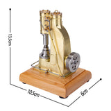 Stirlingkit Miniature Blacksmith Air Power Hammer Model for Forging Machine Operator Collection, view 6