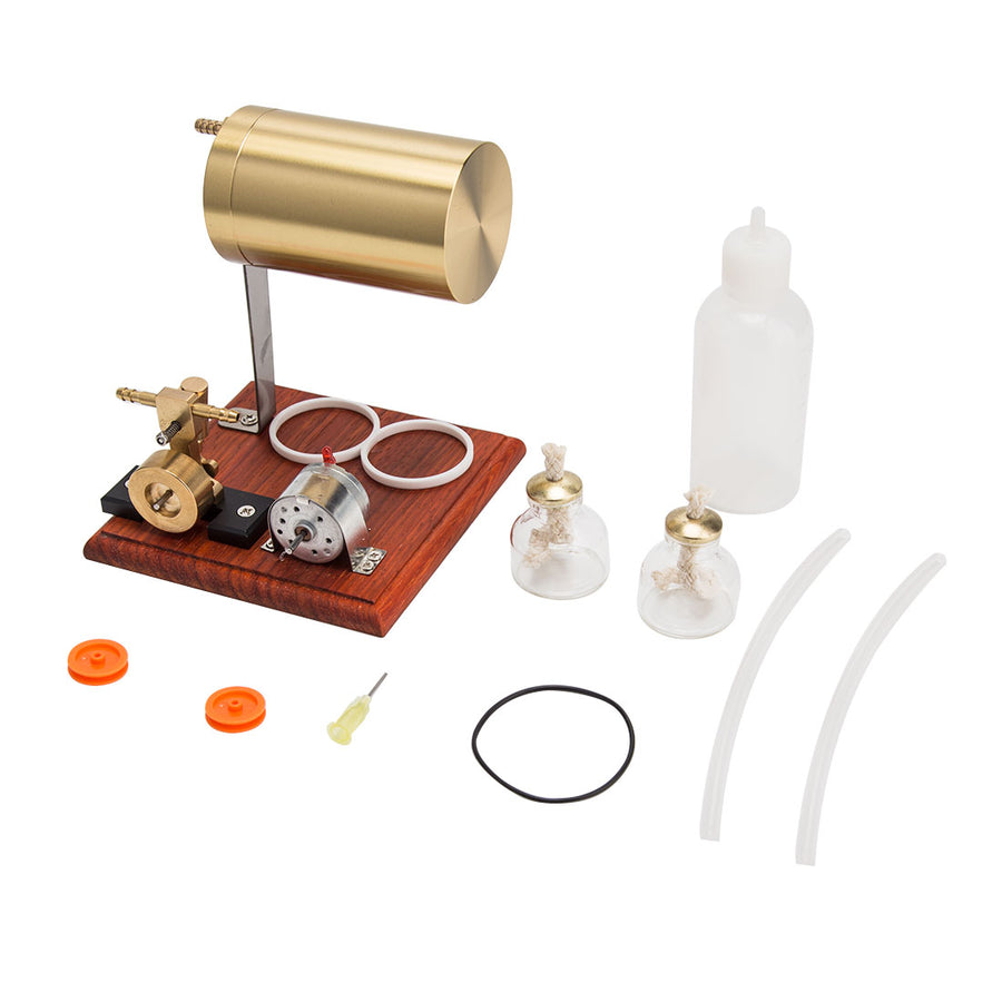 Stirlingkit Miniature WigWag Oscillating Steam Engine Generator Model Set
