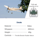 Stirlingkit MinimumRC RC 4CH Balsa Wood Monoplane Mini Fixed-Wing Aircraft Model - Spacewalker, view 5