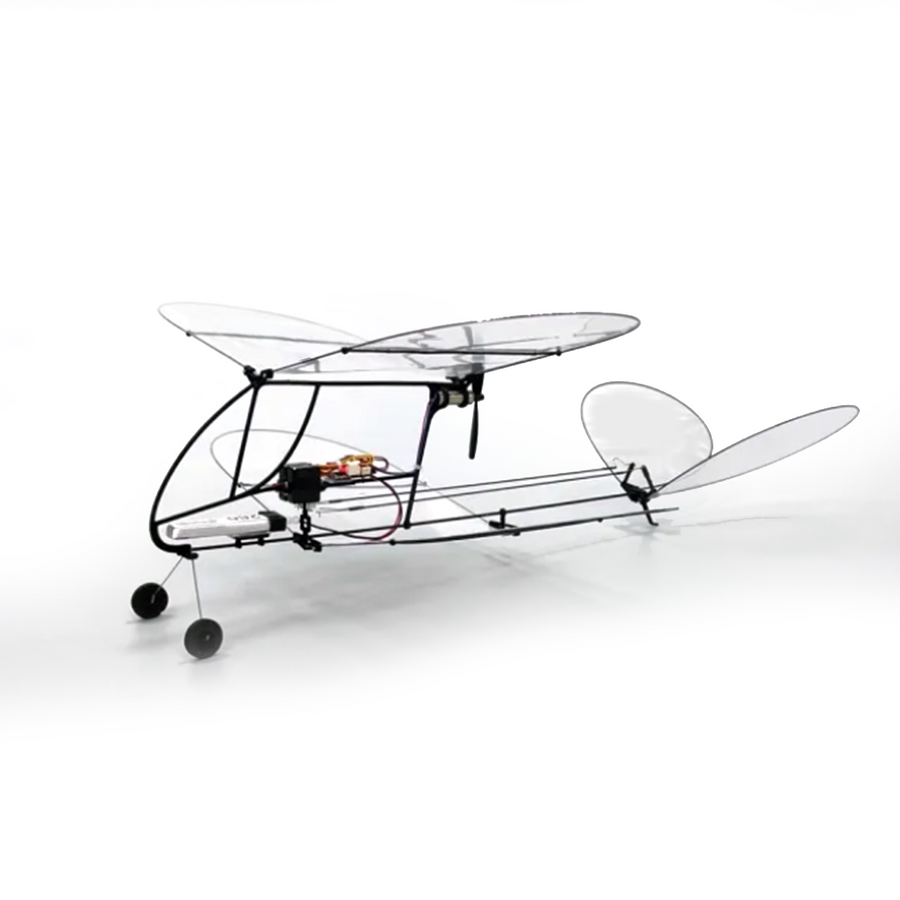 Stirlingkit MinimumRC Shrimp V2 Mini Fixed-Wing Aircraft RC 3CH Ultralight Biplane Model Toy