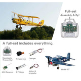 Stirlingkit MinimumRC Tigermoth 4CH RC Biplane Mini Fixed-Wing Airplane Model Toy, view 6