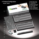 Stirlingkit Model Engine Tool LED Mini Electric Screwdriver DIY Tools Set Precision Screwdriver Kit 61-in-1, view 4