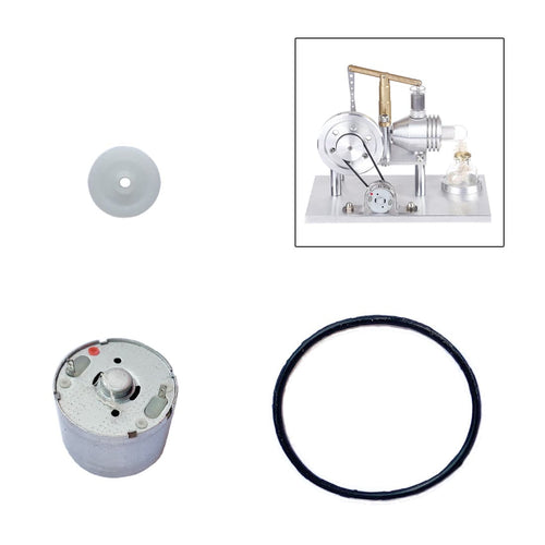 Stirlingkit Motor Pulley Belt Kit for Stirling Engine Kit Hot Air Engine Motor Model Replacement