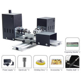 Stirlingkit Multifunctional Electric Mini Desktop Lathe for Model Engine Machining Tools, view 3
