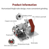 Stirlingkit Multifunctional Homemade Mini Belt Sander for Engine Machine DIY Tools, view 5