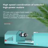 Stirlingkit Multifunctional Mini Metal Lathe with Single Motor for Model Engine 4000-9000rpm, view 4