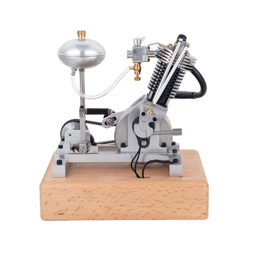 Stirlingkit MUSA Hoglet V1 Single-Cylinder 4-Stroke Kickstart Mini Gas Motorcycle Engine Model RTR Version Biker Gift