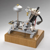 Stirlingkit MUSA Hoglet V1 Single-Cylinder 4-Stroke Kickstart Mini Gas Motorcycle Engine Model RTR Version Biker Gift, view 3