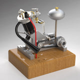 Stirlingkit MUSA Hoglet V1 Single-Cylinder 4-Stroke Kickstart Mini Gas Motorcycle Engine Model RTR Version Biker Gift, view 6