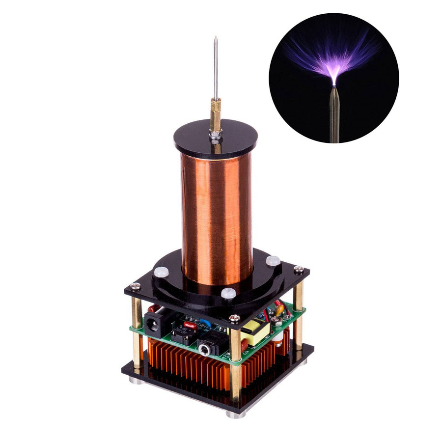 Stirlingkit Musical Tesla Coil Plasma Loud Speaker with 24V Power Adapter Experiment- US Plug