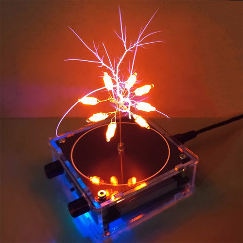 Stirlingkit Musicical Tesla Coil Model with Artificial Lightning Experimental Technology Desk Toy