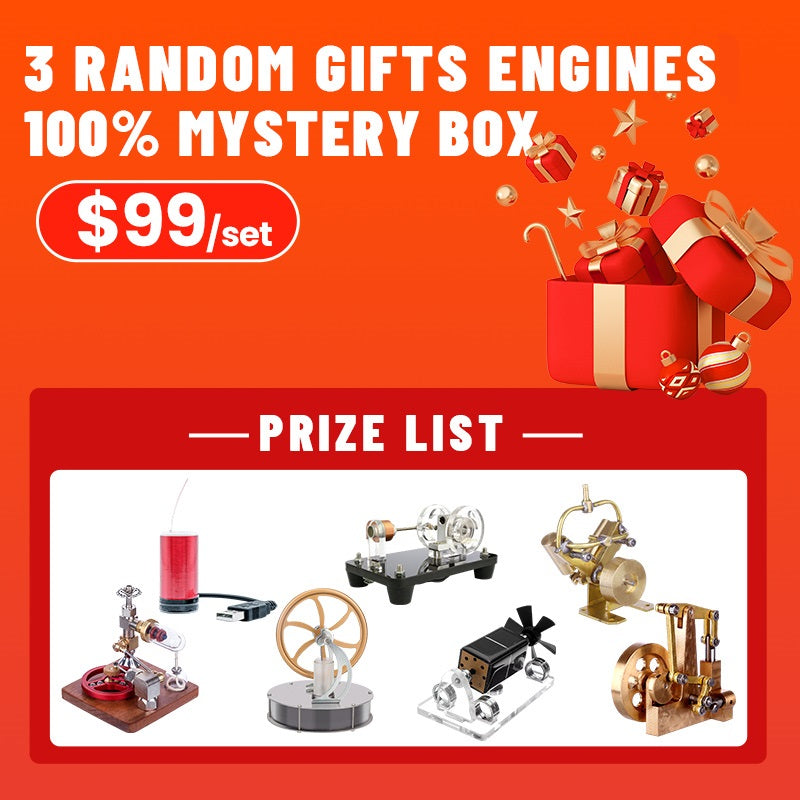 Stirlingkit Mystery Box of 3 Model Engines For $99