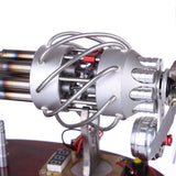 Stirlingkit New 16 Cylinder Swash Plate Stirling Engine Butane Generator Upgrade Model with Digital Display Voltage Meter, view 5