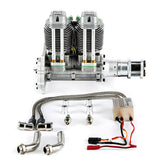 Stirlingkit ngh GF60i2 60cc Inline Four Stroke Double Cylinder Air Cooled Gasoline Engine for Fixed Wing Drone, view 2