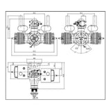 Stirlingkit ngh GT70 70cc Horizontally-opposed Single Cylinder Two Stroke Air Cooled Gasoline Engine for Fixed Wing Drone, view 6