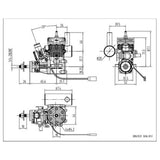 Stirlingkit ngh GT9pro 9cc Single Cylinder Two Stroke Air Cooled Gasoline Engine for Fixed Wing Drone, view 6