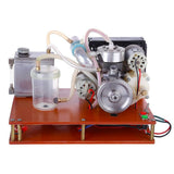 Stirlingkit NIKKO Single Cylinder 2-stroke Gasoline Engine with Water Cooling Radiator, view 2