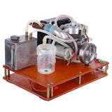 Stirlingkit NIKKO Single Cylinder 2-stroke Gasoline Engine with Water Cooling Radiator, view 4