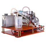 Stirlingkit NIKKO Single Cylinder 2-stroke Gasoline Engine with Water Cooling Radiator, view 5