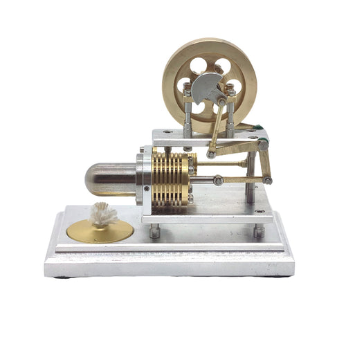 Stirlingkit OKMO J06G α-Type Horizontal Opposed Hot Air Stirling Engine Model Super Mini STEM Science Toy