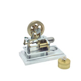 Stirlingkit OKMO J06G α-Type Horizontal Opposed Hot Air Stirling Engine Model Super Mini STEM Science Toy, view 2