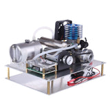 Stirlingkit One-key Electric Start VX 18 Single Cylinder 2 Stroke Air-cooled Methanol Engine Generator 12V Upgrade Set, view 2