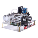 Stirlingkit One-key Electric Start VX 18 Single Cylinder 2 Stroke Air-cooled Methanol Engine Generator 12V Upgrade Set, view 5