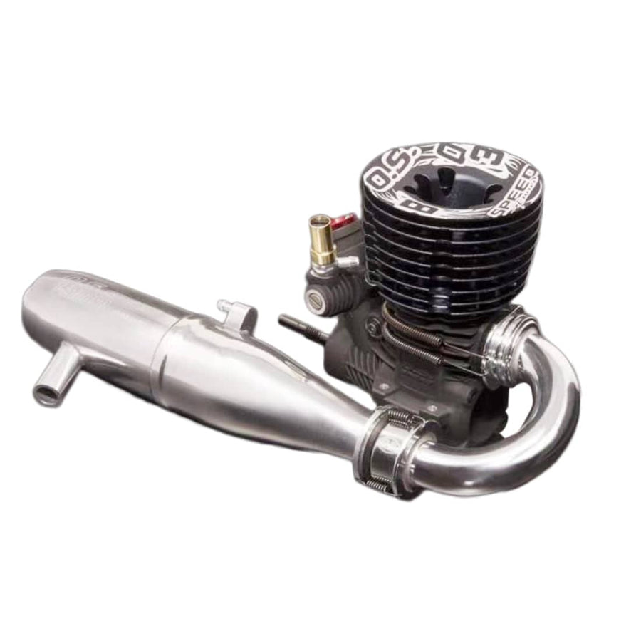 Stirlingkit OS Speed B2103 Type R S Methanol Engine Exhaust Pipe Combo Set for 1/8 Off-road Vehicle