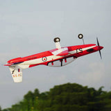 Stirlingkit PC-9 SE 1200mm Wingspan RC Air Force Aircraft Airplane Trainer Plane Model PNP Outdoor - Red, view 5